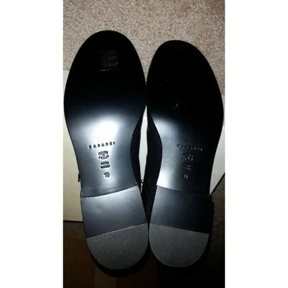 Casadei Black Leather Mesh Look 2 Style Ankle Boot, Sz 40 / IT 10 / US 9.5 - Picture 11 of 12